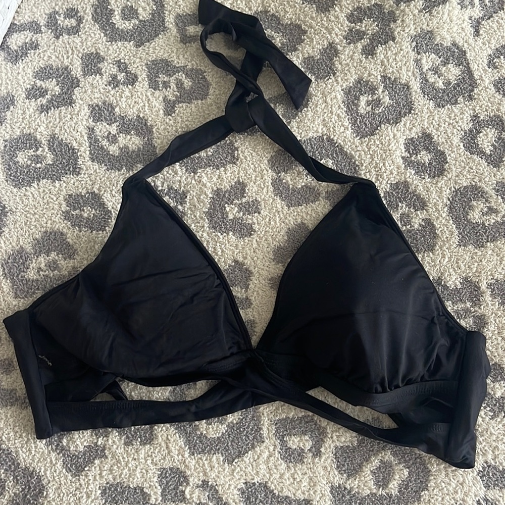 Black Tie Neck bikini top